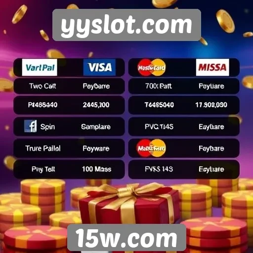 Métodos de pagamento aceitos no site yyslot.com